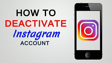 how to disable your Instagram Account