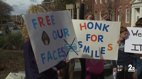 Mask mandate protest in Annapolis