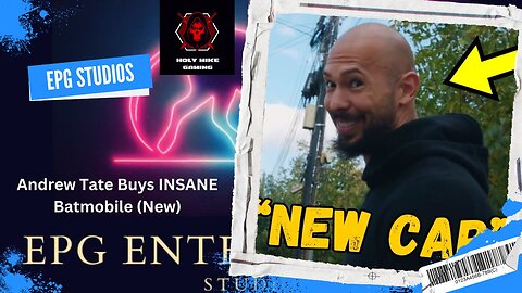 Andrew Tate’s INSANE New Batmobile Unveiled!