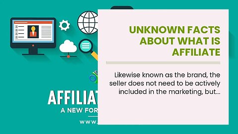 Unknown Facts About What is affiliate marketing? A primer on creating your affiliate