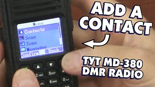 Tytera MD-380 - How To Add a Contact