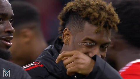 Kingsley Coman reactions vs PSG