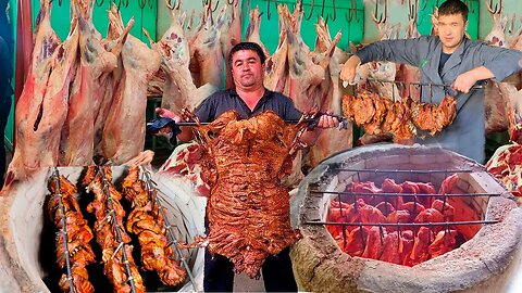 25 - 30 Sheep per DAY! Best Tandoor Gusht l Food in Uzbekistan l Kashkadarya Tandoor Gusht