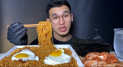 ASMR Indonesia McIndomi Migorang Ramen Mukbang EATING SOUND