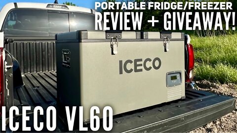 ICECO VL60 Dual Zone Fridge/Freezer Review & Giveaway! Impressive Camping Equipment!