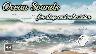 Sounds Of The Ocean And Beach For Sleep And Relaxation | Black Screen