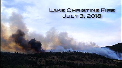 Start of Lake Christine Fire, July 3, 2018