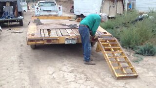 Repairing Ramps on Equipment Trailer