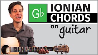 Guitar // Chords in the Key of Gb (Ionian)