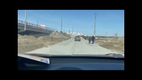 Roads Temporarily Repaired Near Kyiv