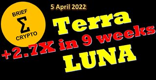 BriefCrypto Terra LUNA UP +2.7X in 9 weeks - BTC Peak to Peak Analysis - 5 April