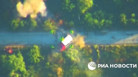 Russian Artillery Destroys Ukrainian Brimstone Missiles Launcher Disguised As A Civilian Vehicle