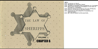 The Law of Sheriffs Chapter 6