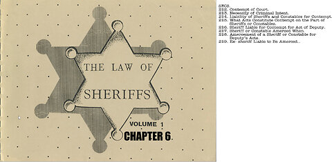 The Law of Sheriffs Chapter 6