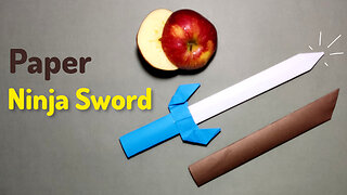 How to Make a "Paper Ninja Sword". DIY Crafts Origami