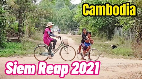 Amazing Tour Cambodia, Life Style in Siem Reap 2021, Khum Kok Chak Krong Siem Reap