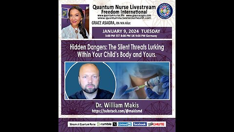 Dr. William Makis - Hidden Dangers: The Silent Threats Lurking Within Your Child’s Body and Yours.