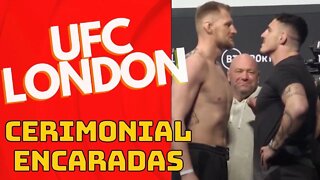 UFC London Volkov X Aspinall Cerimonial encaradas