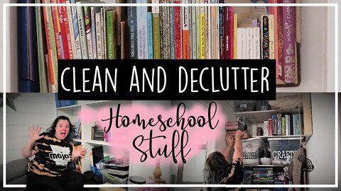 Clean With Me//Homeschool Declutter & Clean//Prepping for the School Year