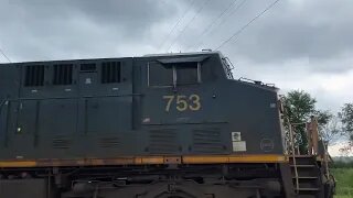 CSX C640 Loaded Coal Train Part 3 from Sterling, Ohio July 16, 2022