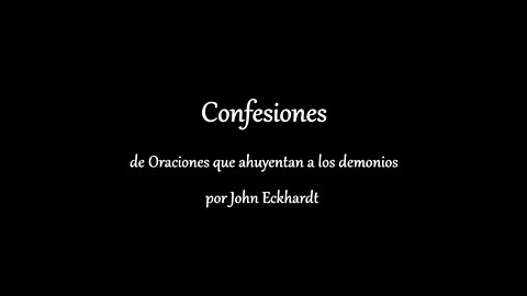 Confesiones (Confessions Spoken in Spanish)