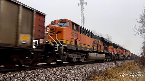 First Time Super Coal Train (1,068 Axles) on the BNSF Hinckley Subdivision