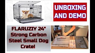 Assembling and Testing The FLARUZIY 24 Inch Pet Crate