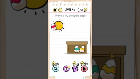 Brain Test Tricky Puzzles Level 44 Where is my chocolate egg?!