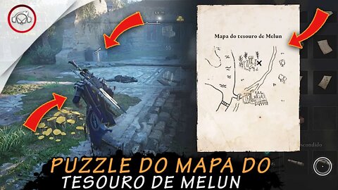 O cerco de Paris, Puzzle do mapa do tesouro de Melun | super dica PT-BR