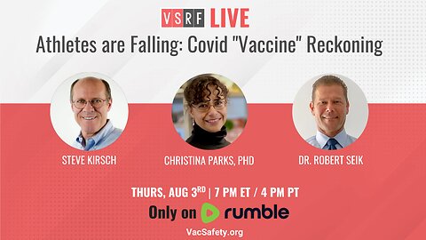 VSRF Livestream #88: 'Young Athletes Are Falling' with Christina Parks, PhD & Robert Seik, PharmD