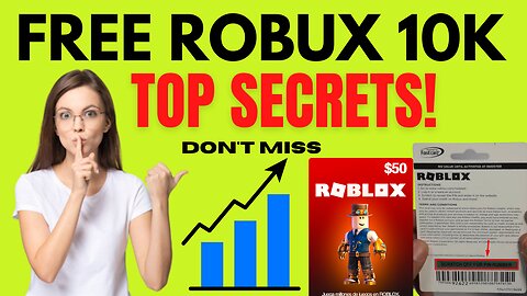 Roblox Gift Card Redeem - 10k Robux Free Top Secret Don't Miss 2023