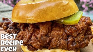 Best Nashville Hot Fried Chicken Sandwich Recipe !!