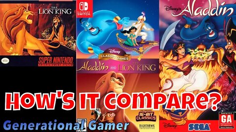 Disney's Aladdin and Lion King -16 Bit Remasters For Nintendo Switch (Live Review)