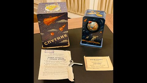 A minty boxed Sputnik Satellite Space Orbiter from the Soviet Union! 🛰