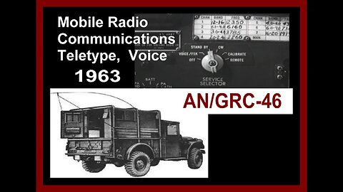 Vintage Radio Vacuum Tube Electronics: 1963 Mobile Teletypewriter Military Communications AN/GRC-46
