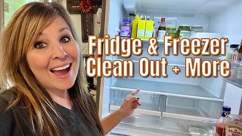 FRIDGE and FREEZER Clean Out | SPEED CLEAN | EGG* 🥚 AIR FRYER RECIPE