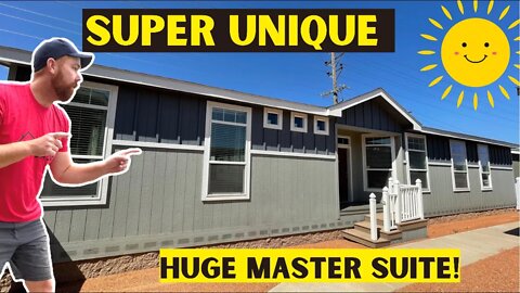 CUTEST Double Wide Mobile Home I’ve Ever Seen! Huge Owner suite with Super Unique Layout!