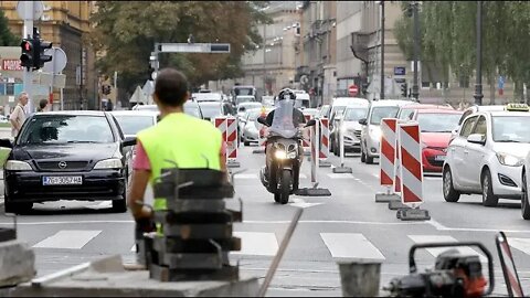 Prometne gužve zbog sanacije tramvajske pruge na Trgu Republike Hrvatske