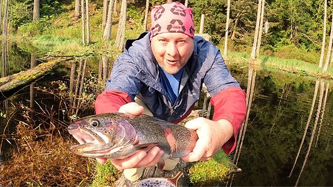 LUNKERS! TROPHIES! PR'S! This POND Has MASSIVE MOUNTAIN TROUT! w/ Unjarred Outdoors