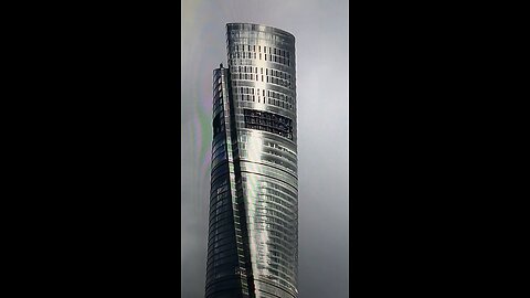 Cityscape building? A bottle of sparkling wine in Shanghai?