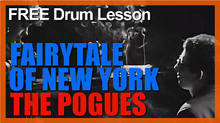 ★ Fairytale Of New York (The Pogues) ★ FREE Video Drum Lesson | How To Play SONG (Andrew Ranken)
