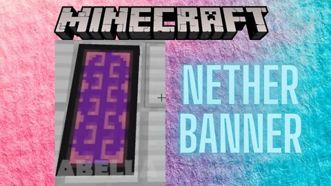 Minecraft: Nether Portal Banner