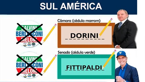 VOTEM NOS CANDIDATOS AO PARLAMENTO ITALIANO, EMERSON FITTIPALDI E ANDREA DORINI.