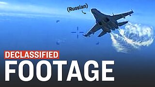 Watch: Declassified Footage of Russian Fighter Striking US Drone