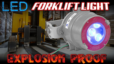Explosion Proof Blue Forklift LED Warning Light - Pedestrian Safety