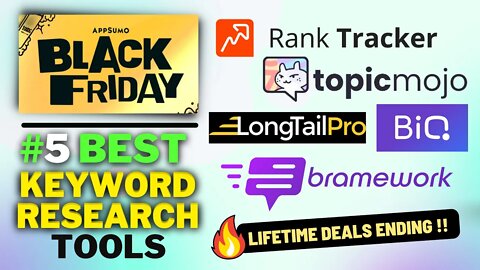 5 Best Keyword Research Tools (With Lifetime Deals) - You Can Buy This Appsumo Black Friday Sale🔥