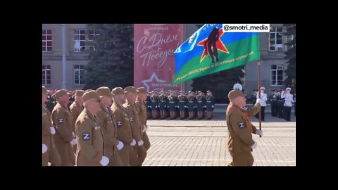 Victory Parade In Yekaterinburg, Z Patches Are Used In Support Of The Russian Special Operation