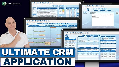 How To Build The ULTIMATE CRM Application In Excel + FREE DOWNLOAD