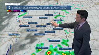 A few showers and storms tonight