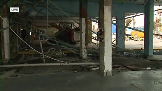 Fort Myers Beach storm surge damage